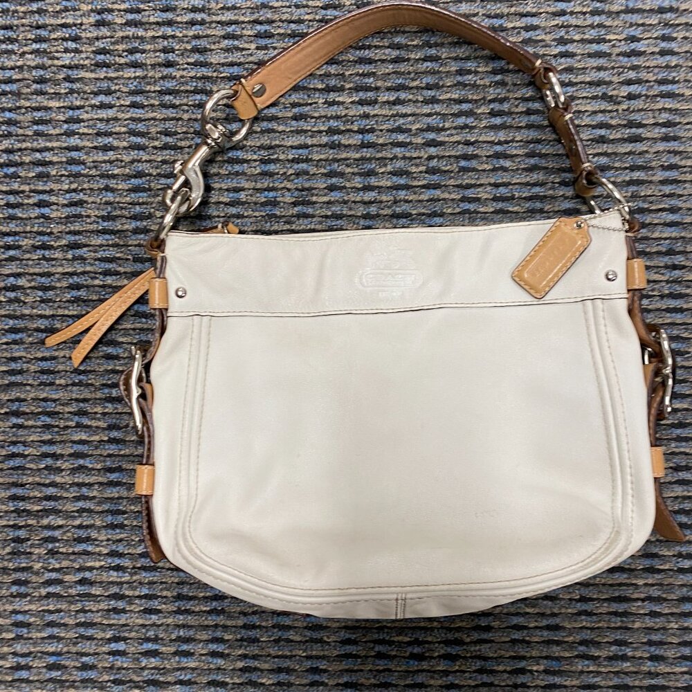 Vintage Coach Women's Zoe Leather Hobo Shoulder Bag - Picture 2 of 14
